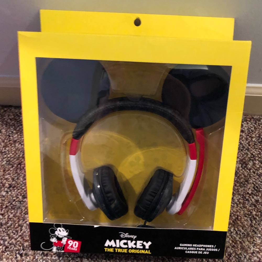 Org 90yr Disney Mickey Mouse Gaming-Headphones&Mic